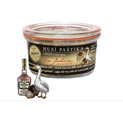 Via Delicia Husí paštika deluxe s lanýži a foie gras 120 g