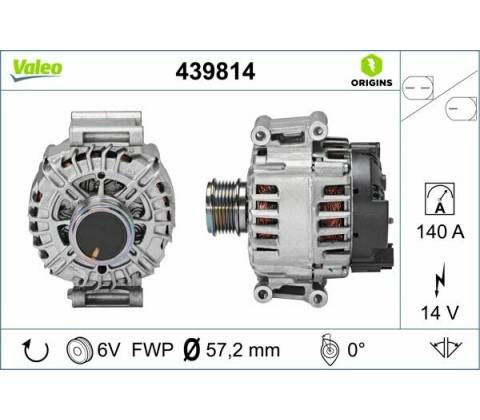 VALEO Alternátor 439814
