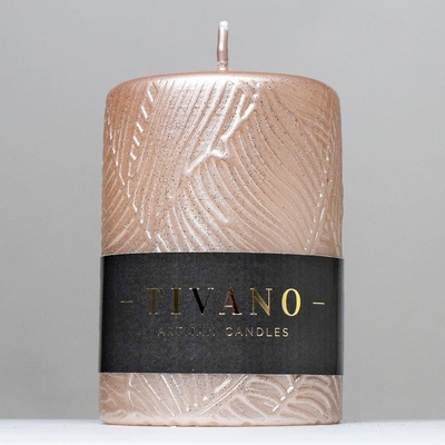 TIVANO VÁLEC d7x14 cm ůžovo zlatá