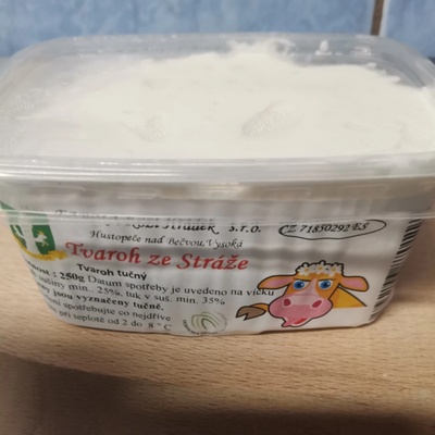 Tvaroh ze Stráže vysokotučný 250 g – Zboží Dáma