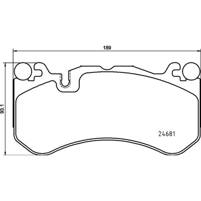 Sada brzdových platničiek kotúčovej brzdy BREMBO P 50 142