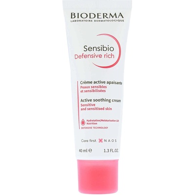 BIODERMA Sensibio Defensive Rich успокояващ крем за кожата 40 мл