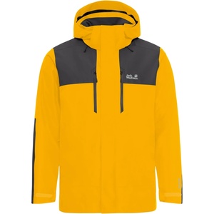 Jack Wolfskin Мъжко водоустойчиво яке Jack Wolfskin Jasper Pro 2L Jacket Waterproof jacket - Burly Yellow JW - размер M (002-4087-0112)