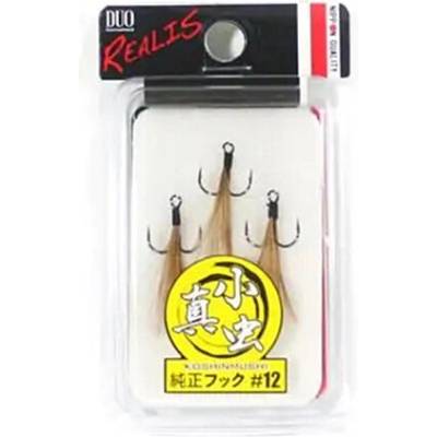 DUO Trojháčky Koshinmushi Hook No.12 Brown