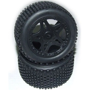  Гуми с джанти задни 1/12 Rear Wheels Complete (Dune Racer) (2pcs)) YEL16006 (YEL16006)