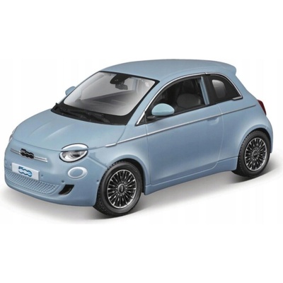 Bburago Fiat 500E 202318-21110 MODRÝ ELEKTRICKÝ MODEL AUTA 1:24