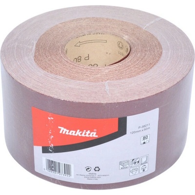 Rolka brúsneho papiera 115 mm x 4 m, zrnitosť 80 MAKITA P-38211