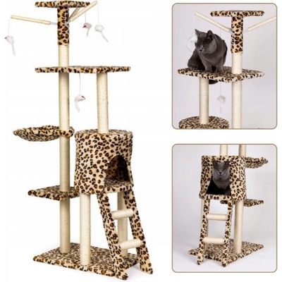 ISO Leopard Škrabadlo 39,5 x 59,5 x 138 cm