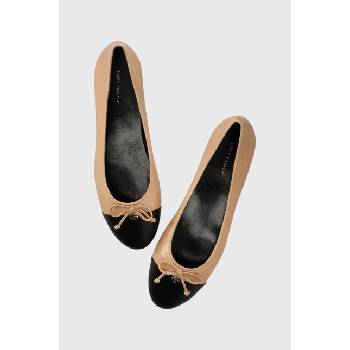 Tory Burch Кожени балеринки Tory Burch CAP-TOE BALLET в бежово 154513-200 (154513.200)