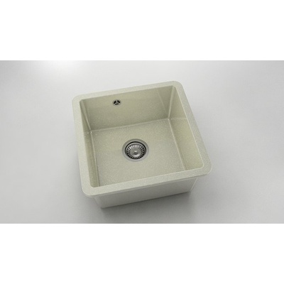 FAT Мивка за долно вграждане Vanguard 222, Granicite, 211 Silver Stone, с включен сифон