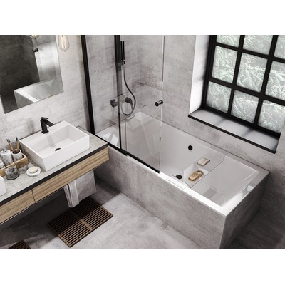 Besco QUADRO SLIM 190 x 90 cm VANQAUD190SLIM+OLVPINOZSTELWD