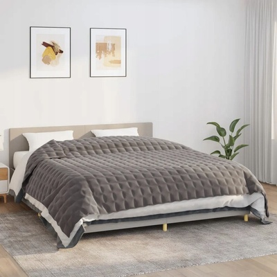 VidaXL Deka polyester šedá 220x260