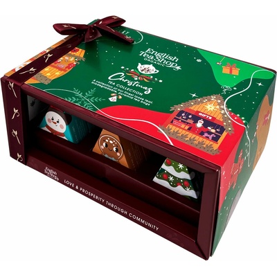 English Tea Shop BIO Vánoční čaj kolekce Kouzelné figurky Zelená 12 pyramidek