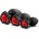 SuperLove Heart Jewel Silicone Butt Plugs Training Kit Black-Red