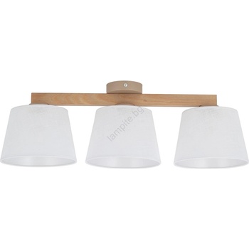 Brilagi - Плафониера LATTE SABIA 3xE27/15W/230V бор/бял (BG2498)