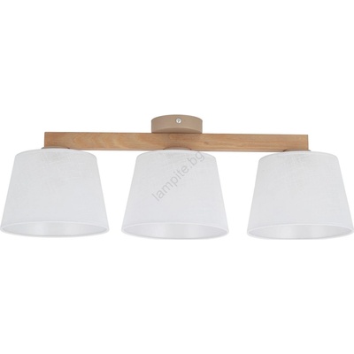 Brilagi - Плафониера LATTE SABIA 3xE27/15W/230V бор/бял (BG2498)