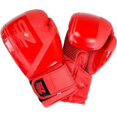 SZ Fighters Боксови ръкавици Indigo - Червени | Естествена кожа 12 oz