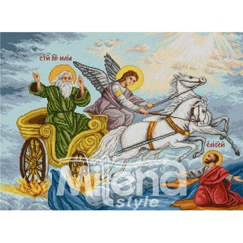 Milena Style Свети Илия - гоблен със схема конци dmc 1: 4