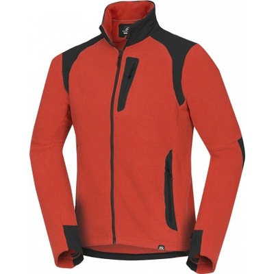 Northfinder fleecová mikina Polartec Micro MINCOL TRIBEC rudá