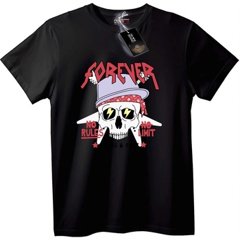 NOONEBRAND Тениска Завинаги Без Правила Skull - M, White