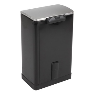 EKO-Europe EKO Кош за отпадъци с педал E-CUBE - 40 литра - черен (EKO 926840 - Black) - luxdom