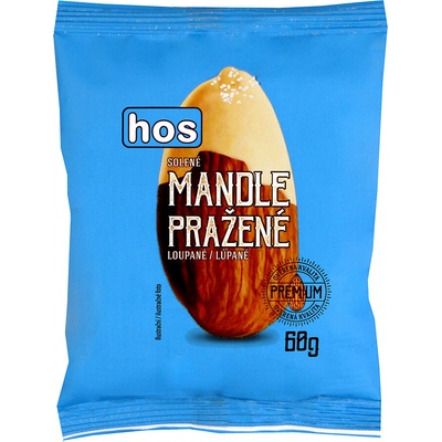 HOS Mandle pražené lúpané solené 60 g