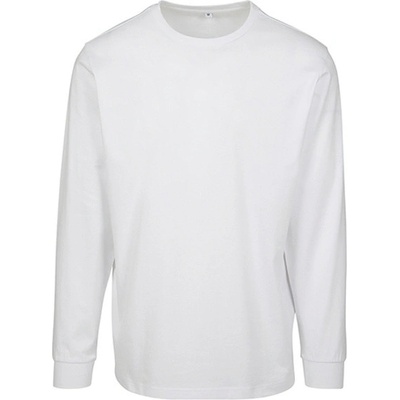 Build Your Brand pánske tričko s dlhým rukávom BY091 white