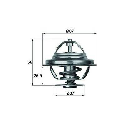 Termostat, chladivo MAHLE TX 20 71D