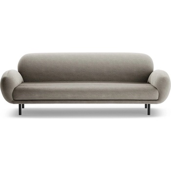 Micadoni Сив диван от букле 208 cm Poppy - Micadoni (MIC_3S_101_F1_POPPY4)