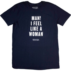 Shania Twain Feel Like A Woman Navy Blue M Риза (SHANTS03MN02)