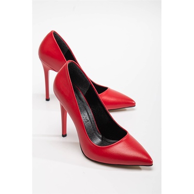 Moda Trend Дамски елегантни обувки с ток - Червени #364657 (364657_Червен)