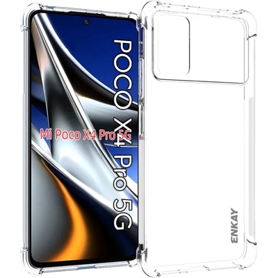 Xiaomi Poco X4 Pro 5G Удароустойчив ENKAY Силиконов Калъф и Протектор