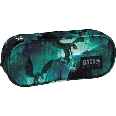 BackUP Овален ученически несесер BackUp A - Dragon (93052)