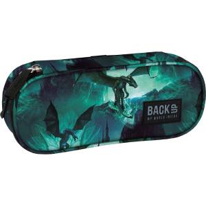 BackUP Овален ученически несесер BackUp A - Dragon, 1 цип (93052)