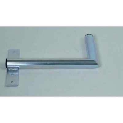 WFmetal Držák antény na zeď u okna s pásem, levé uchycení, galvanický zinek, délka 40cm K40O42L