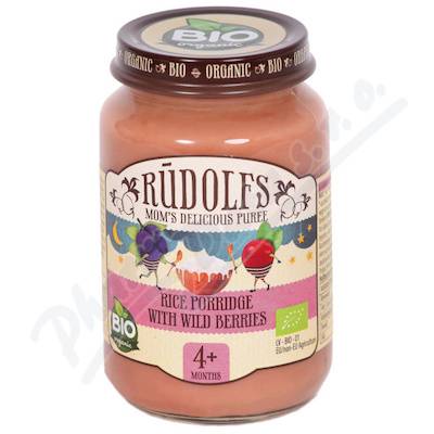 Rudolfs Rýžová kaše s lesními plody BIO 190g 4M+