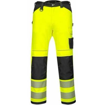 Portwest PW3 Lehké strečové kalhoty Hi-Vis černo-žluté