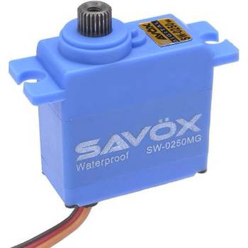 SAVOX Servo SW-0250MG+ Digital DC Motor Waterproof Metal Gear 5.0 Kg/cm 0.11 Sec/60° Traxxas 1/16 Revo водоустойчиво серво савокс (SW-0250MG)