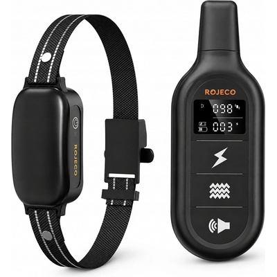 Rojeco 1000M PD521 Elektrický obojok proti štekaniu čierny