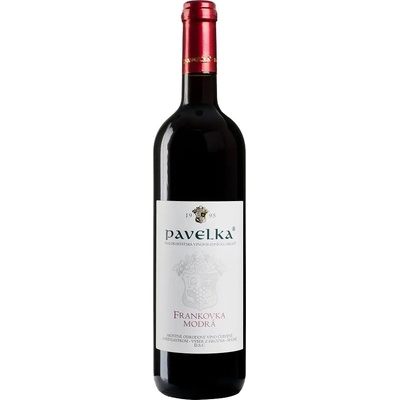 Pavelka a syn Frankovka modrá 2021 Výber z hrozna 13% 0,75 l (čistá fľaša)