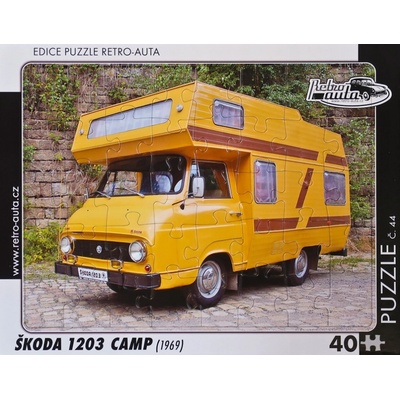 Retro-Auta č. 44 ŠKODA 1203 CAMP 1969 40 dílků