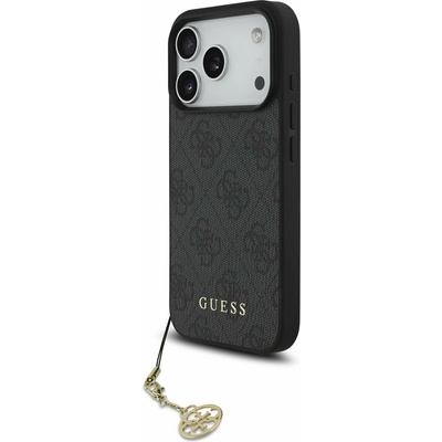 GUESS 4G Charm MagSafe Заден Калъф за iPhone 17 Pro Tone on Tone Сив Guess | Siv | МЪЖЕ | UNI