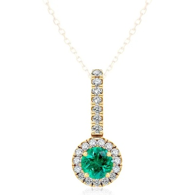 SAVICKI Висулка This is Love: злато. смарагд. диаманти