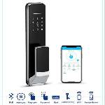 TTLock ТТLock електронна моторизирана смарт брава с RFID чипове ( карти) , ПИН код , пръстов отпечатък за офиси, домове и AIRBNB имоти -ASD T7 (CNL086)