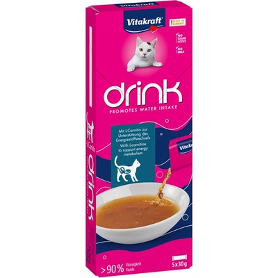 Vitakraft Cat Drink losos L-carnitín 5 x 30 g