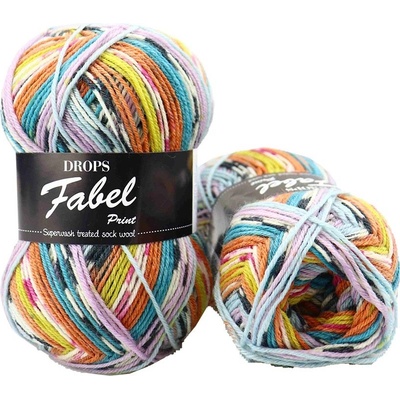 Drops Fabel print 923 pastelky