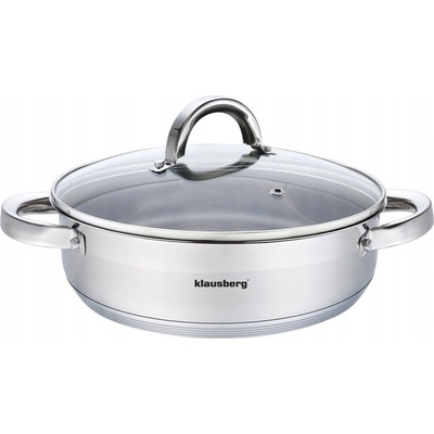 Klausberg Hrnec hrnec 3,5 l nerezová ocel 24 cm s víkem