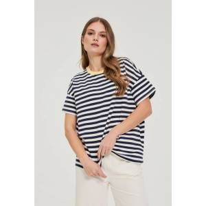 Moodo Oversize суитшърт с райета тъмно син Moodo Moodo | Bezhov | ЖЕНИ | XS