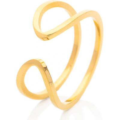 Franco Bene Dvousečný prsten pozlacený 122