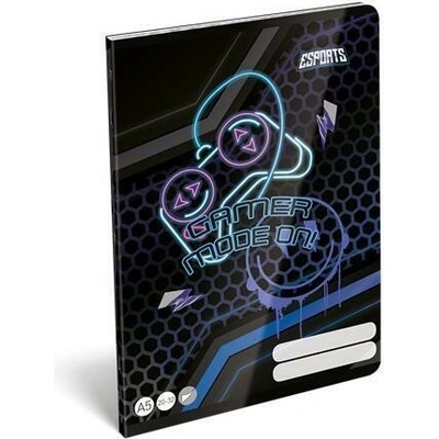 LIZZYSULI Sešit Esport Gamer on duty 20 32 A5 čistý